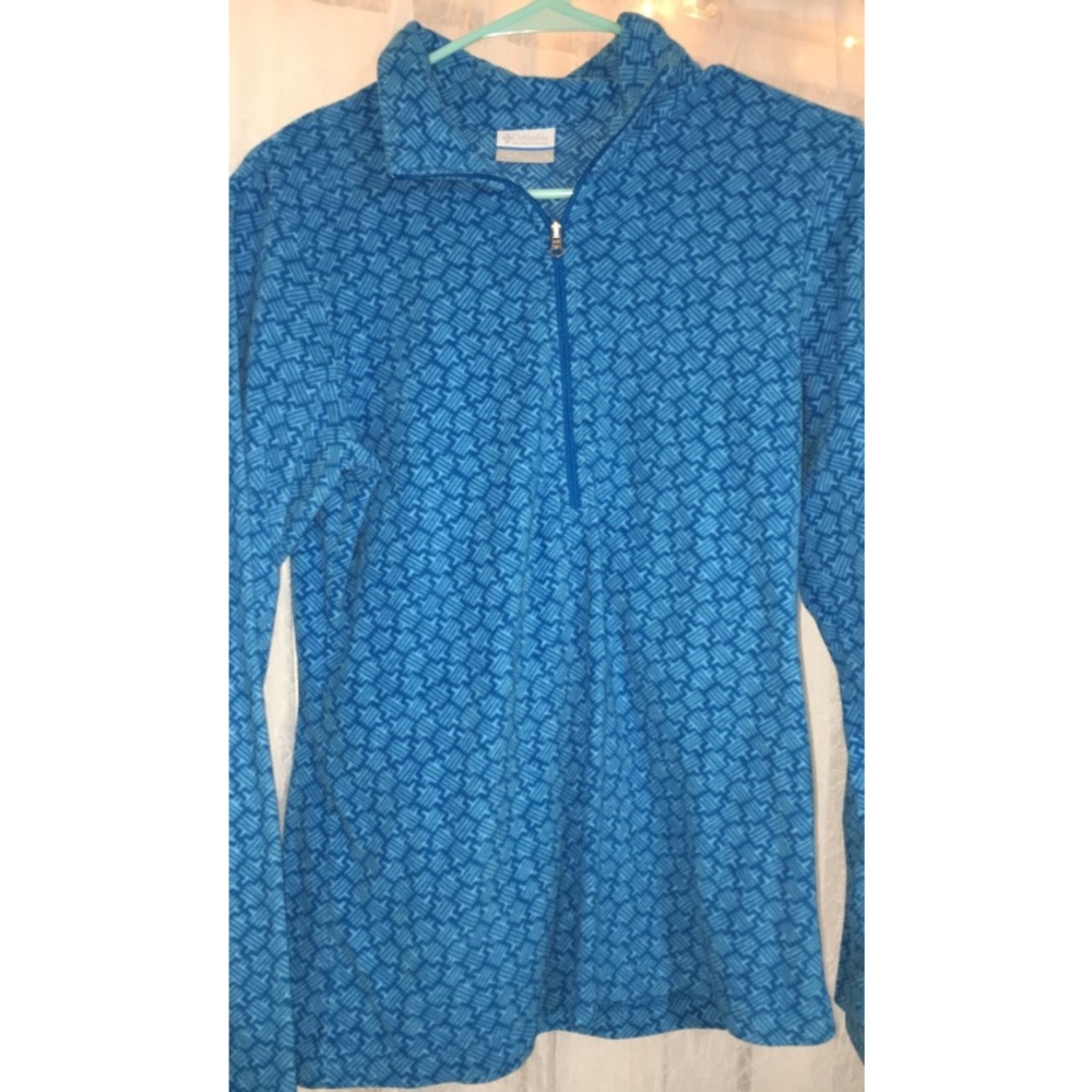 Columbia blue fleece pullover